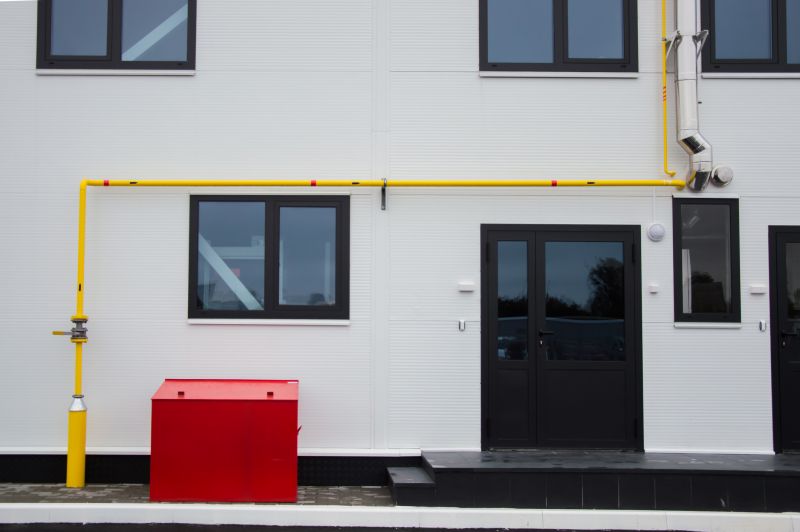 Gas Line Installation detail